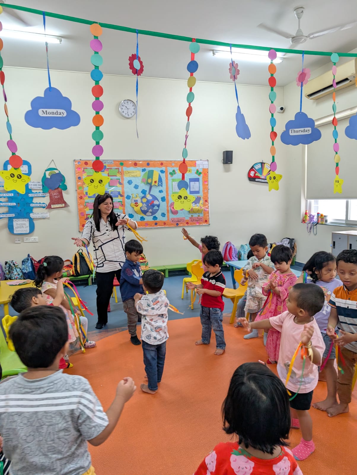 Children moving to music