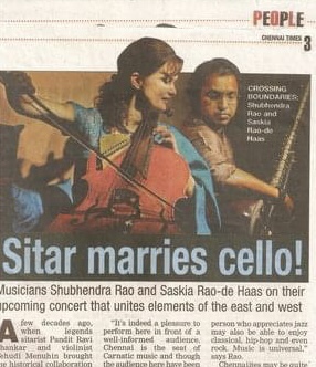 Saskia and Shubhendra performing together
