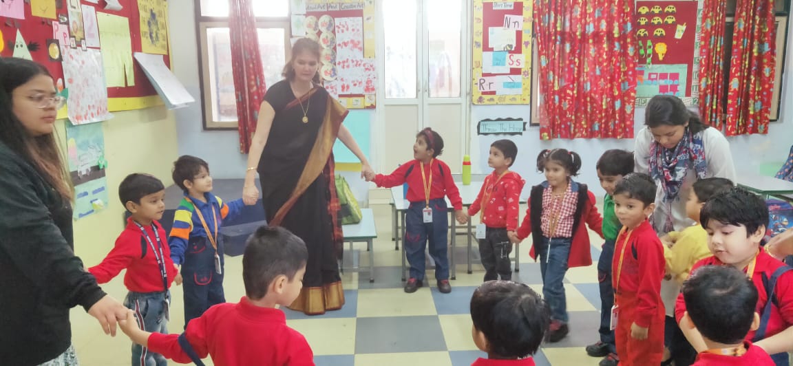Young children in a Sangeet4All class