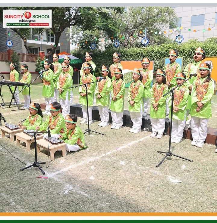 A school choir performing