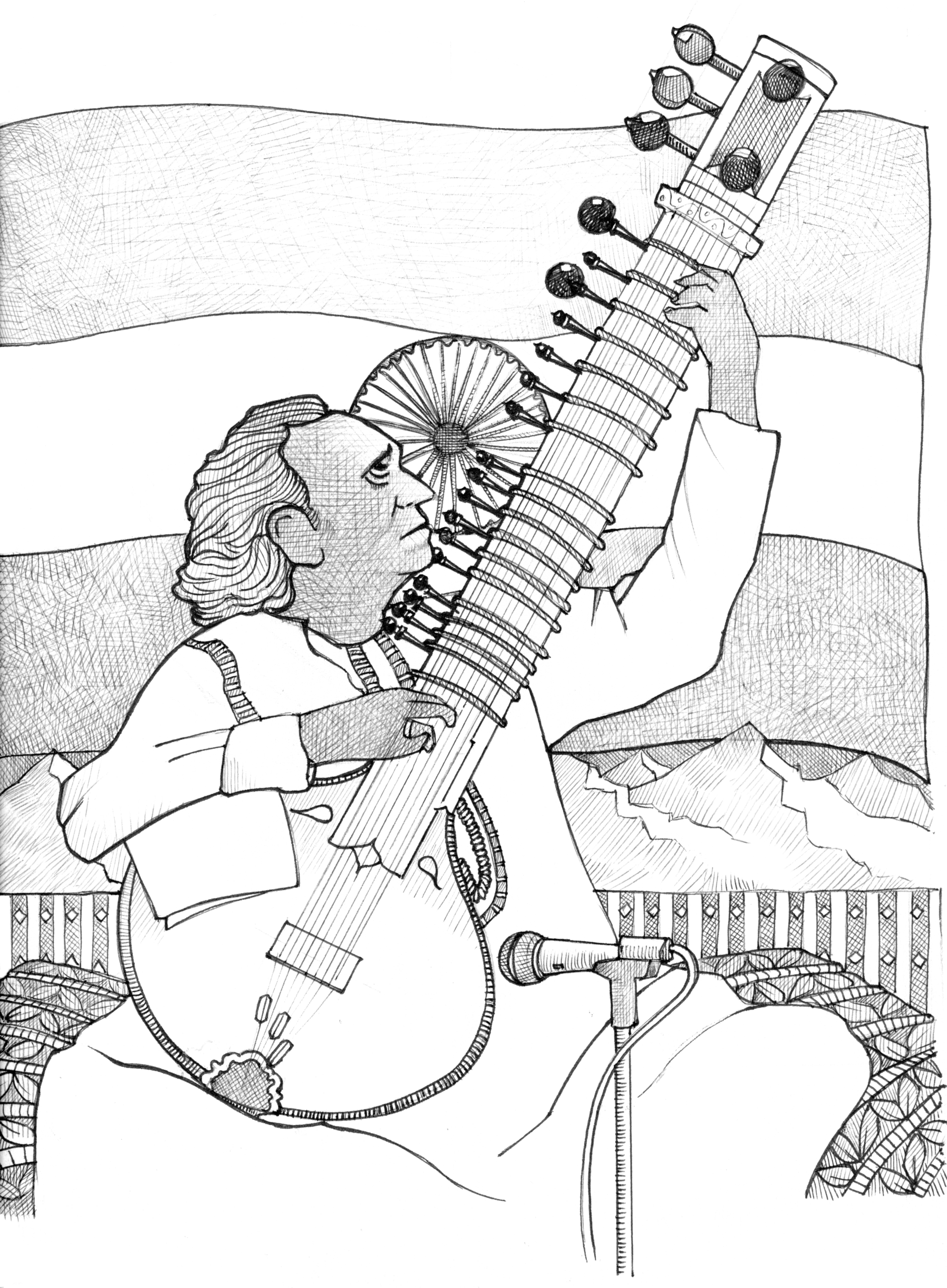 Pandit Ravi Shankar, by Colin Campbell