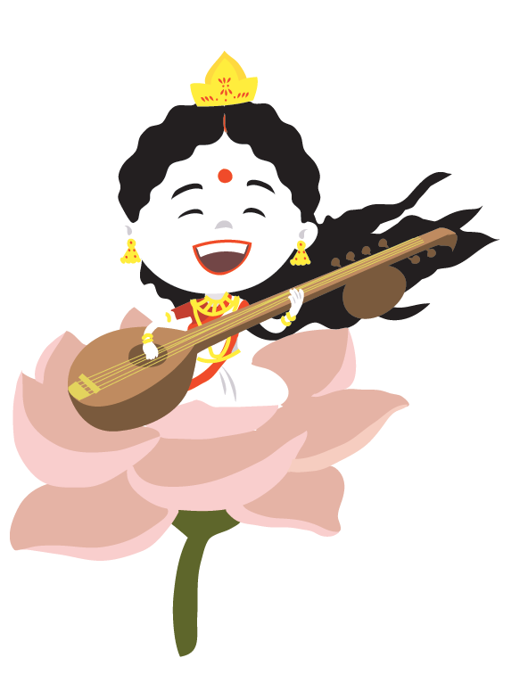 Saraswati, goddess of music