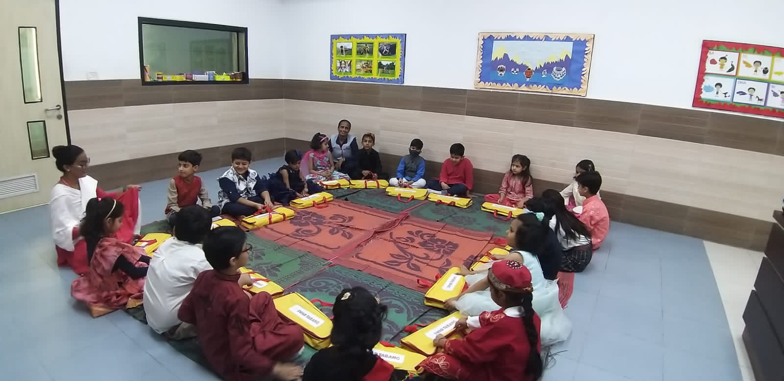 A primary classroom in session